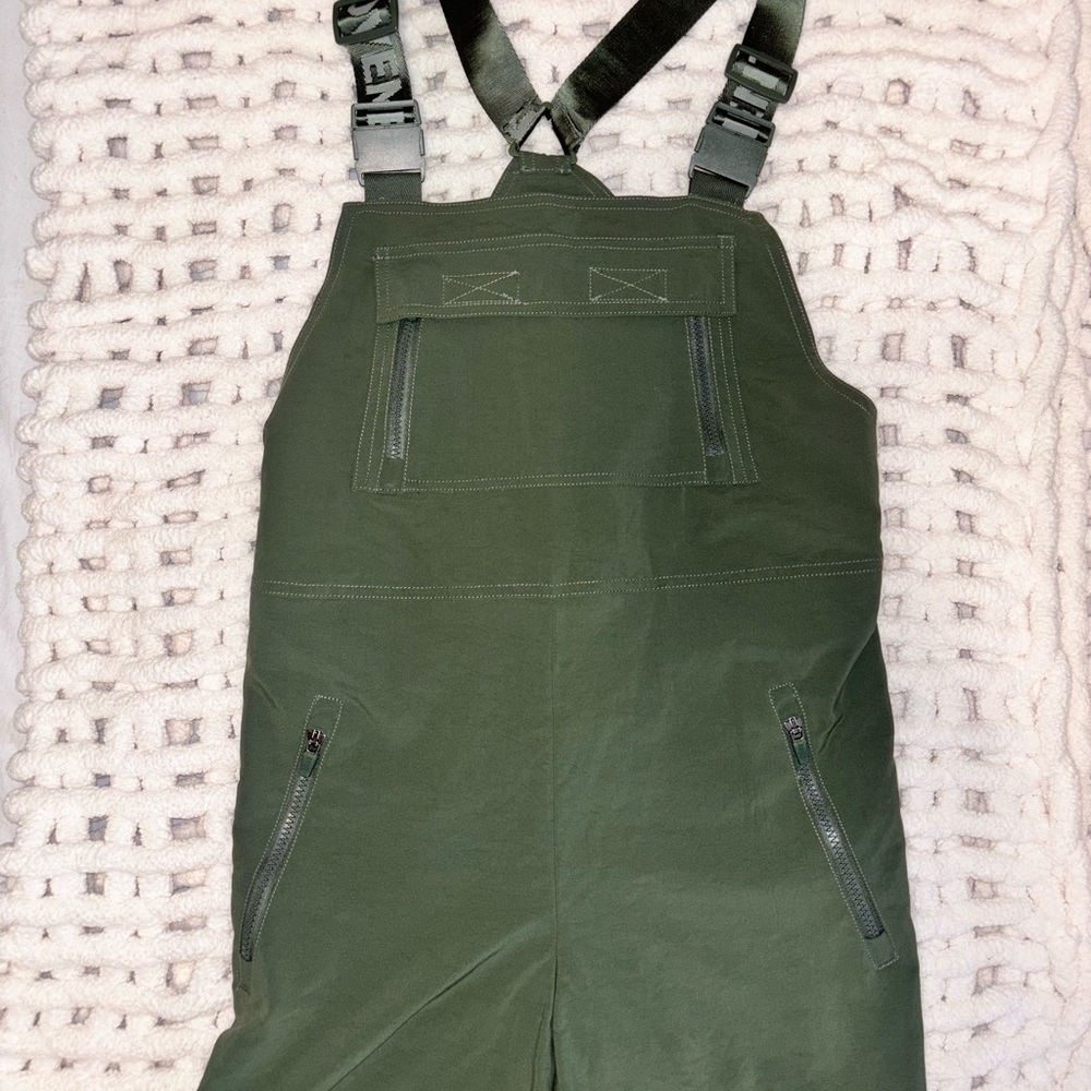 Free People Movement Green Overalls with Adjustable Straps